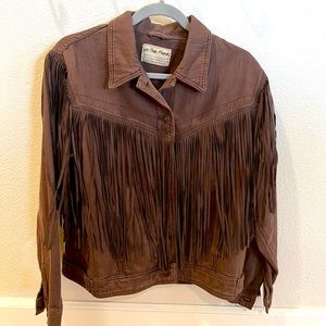 NWT Free People / We The Free Fringe denim jacket size S